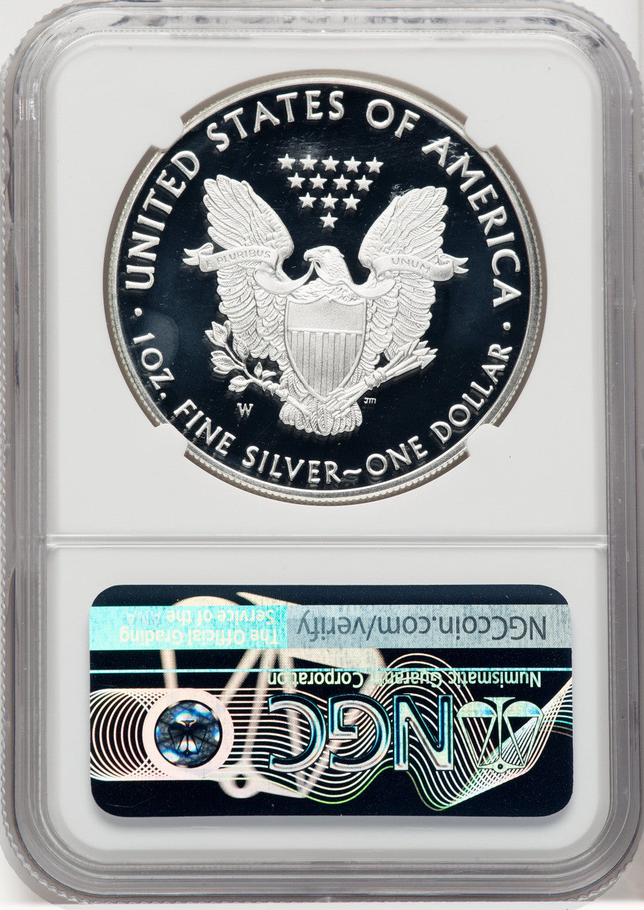 2020-W S$1 Silver Eagle First Strike PRDC NGC PF70