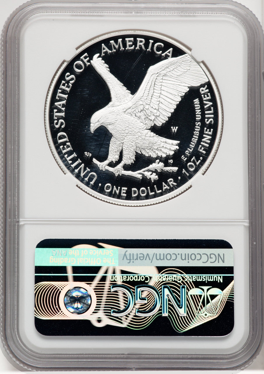 2021-S S1$ Silver Eagle Type Two Ed Moy NGC PF70