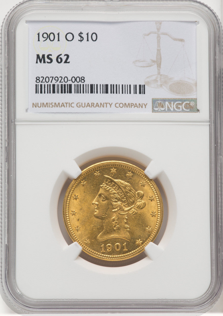 1901-O $10 Liberty Eagle NGC MS62