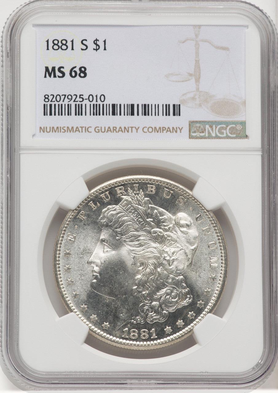 1881-S $1 Morgan Dollar NGC MS68 (506065014)
