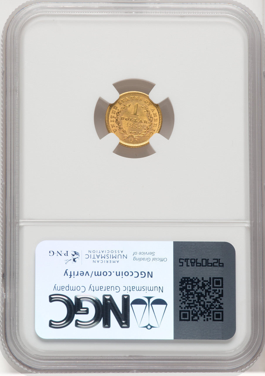 1852-O G$1 Gold Dollar NGC MS63 (767800015)