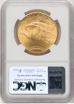 1925 $20 Saint-Gaudens Double Eagle NGC MS66+