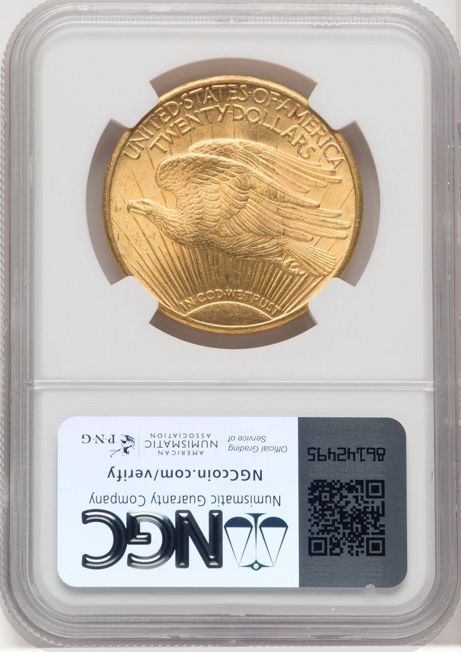 1925 $20 Saint-Gaudens Double Eagle NGC MS66+