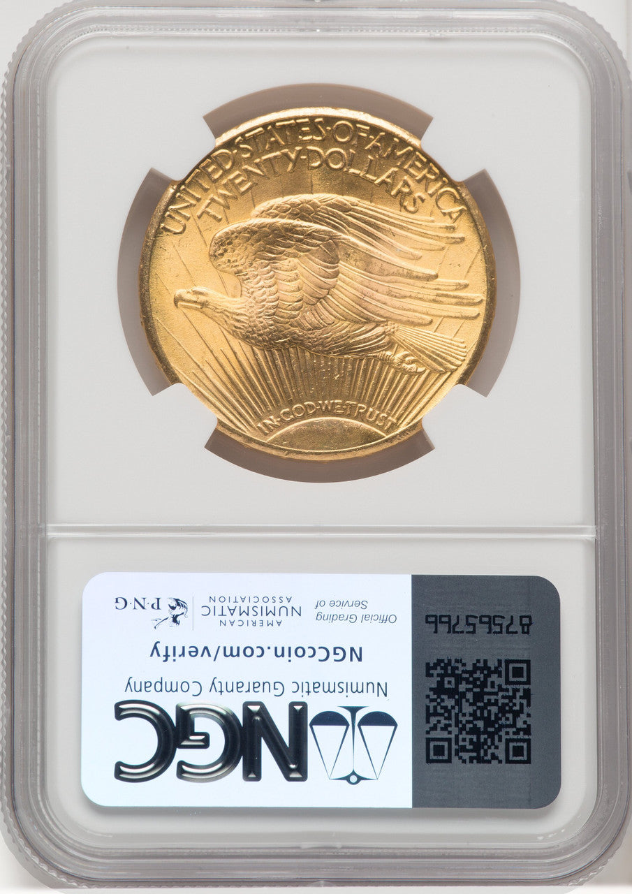 1926 $20 Saint-Gaudens Double Eagle NGC MS66+