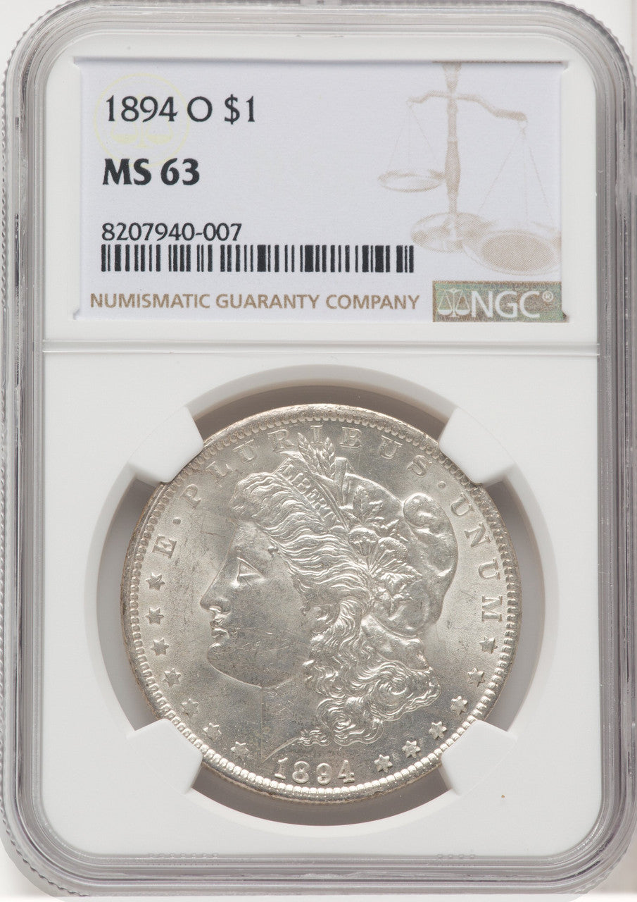 1894-O $1 Morgan Dollar NGC MS63