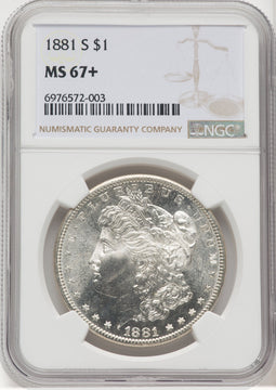 1881-S $1 Morgan Dollar NGC MS67+ (768989003)