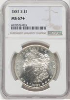 1881-S $1 Morgan Dollar NGC MS67+ (768989003)