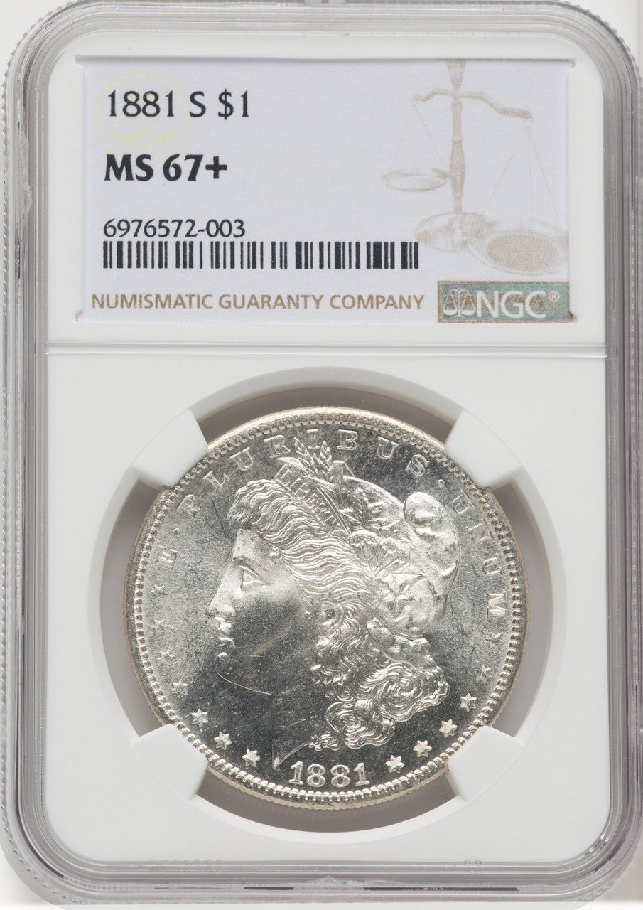 1881-S $1 Morgan Dollar NGC MS67+ (768989003)