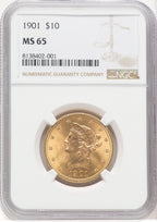 1901 $10 Liberty Eagle NGC MS65 (766351073)