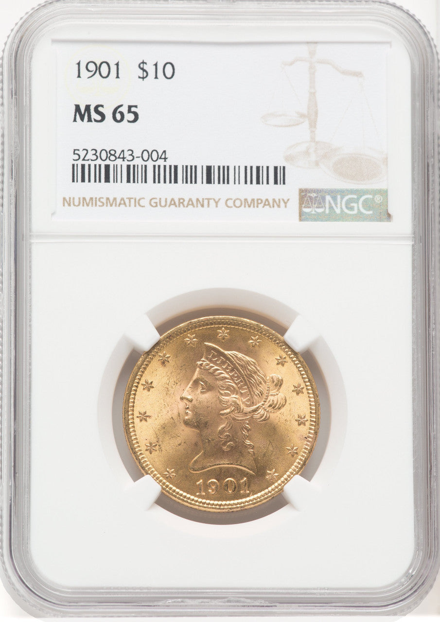 1901 $10 Liberty Eagle NGC MS65 (768951021)