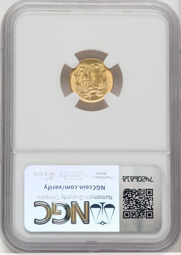 1854 G$1 Type Two Gold Dollar NGC MS63 (768214001)