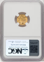 1874 G$1 Gold Dollar NGC MS63 (767254009)