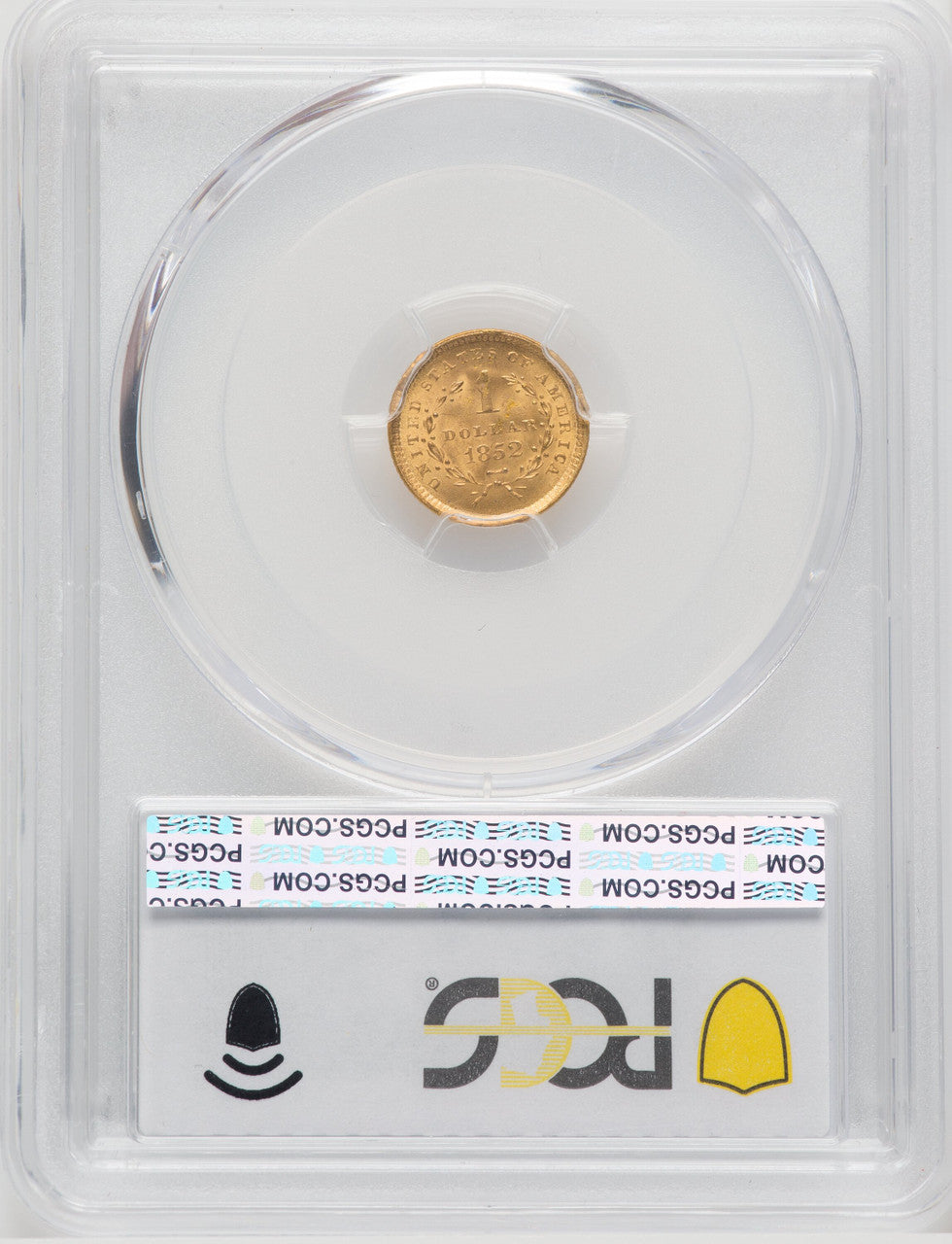 1852 G$1 Gold Dollar PCGS MS65