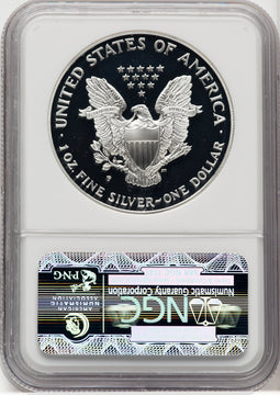 1998-P Silver Eagle Brown Label NGC PF70