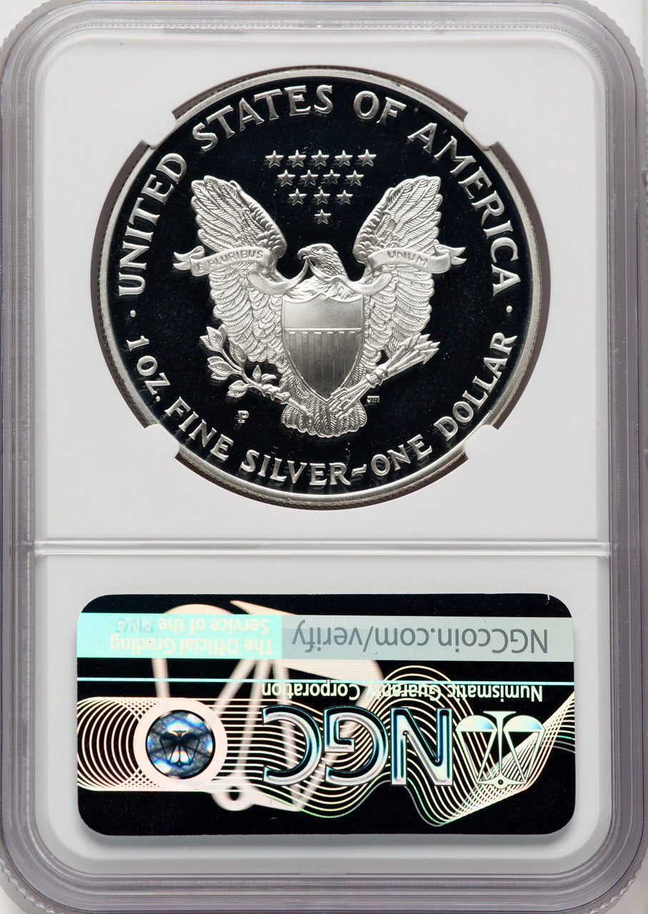 1999-P Silver Eagle Mike Castle NGC PF70
