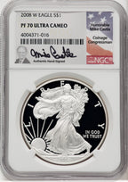2008-W Silver Eagle NGC PF70 Mike Castle