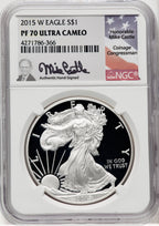 2015-W Silver Eagle Mike Castle NGC PF70
