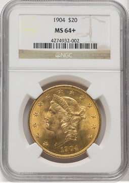 1904 $20 Liberty Liberty Double Eagle NGC MS64+ (768885017)