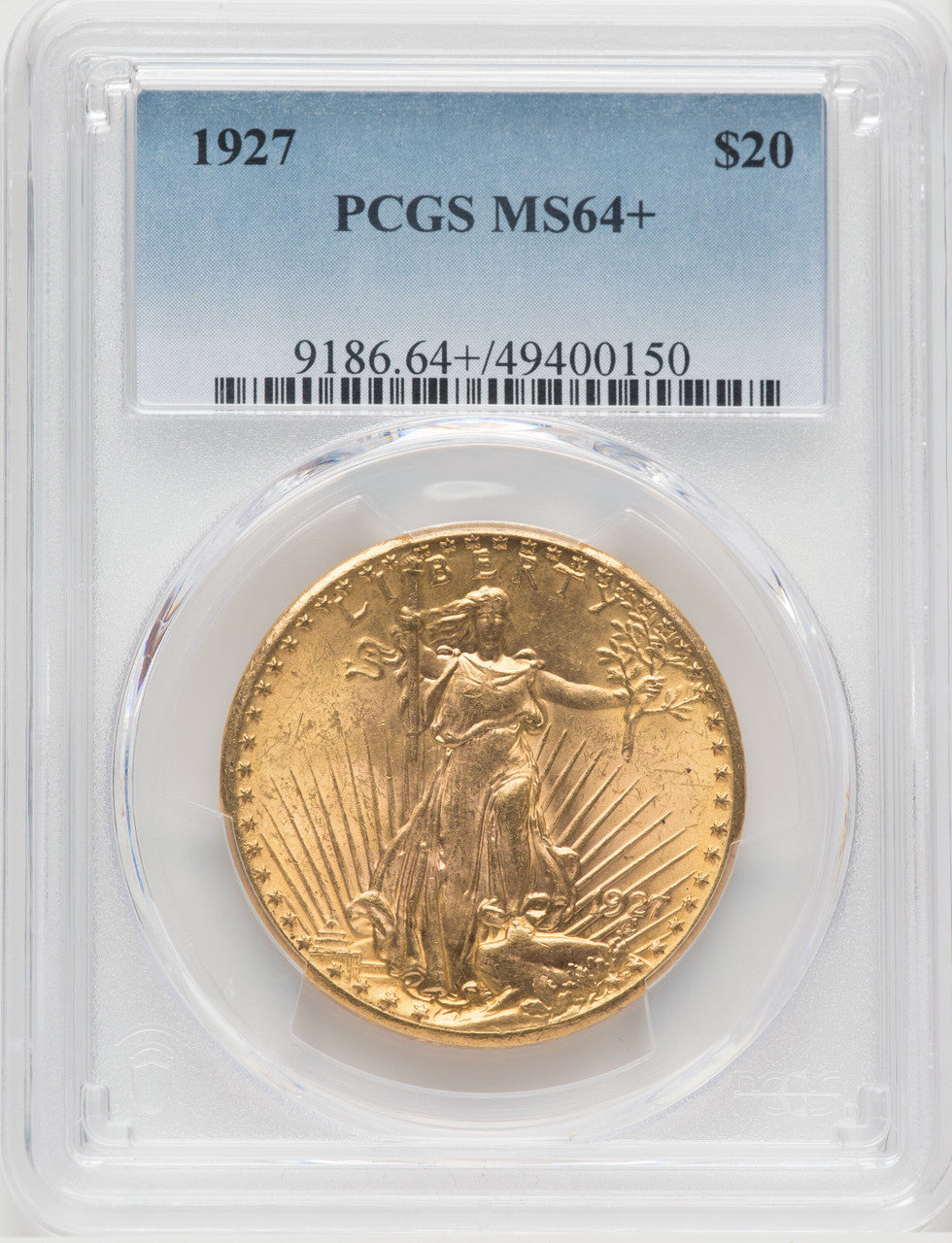 1927 $20 Saint-Gaudens Double Eagle PCGS MS64+ (506301019)