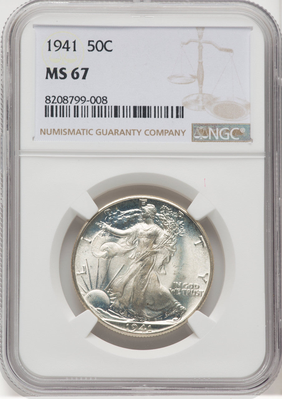 1941 50C Walking Liberty Half Dollar NGC MS67 (769075011)