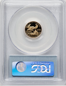 1992-P $5 Tenth-Ounce Gold Eagle Blue Gradient PCGS PR70 (767230051)