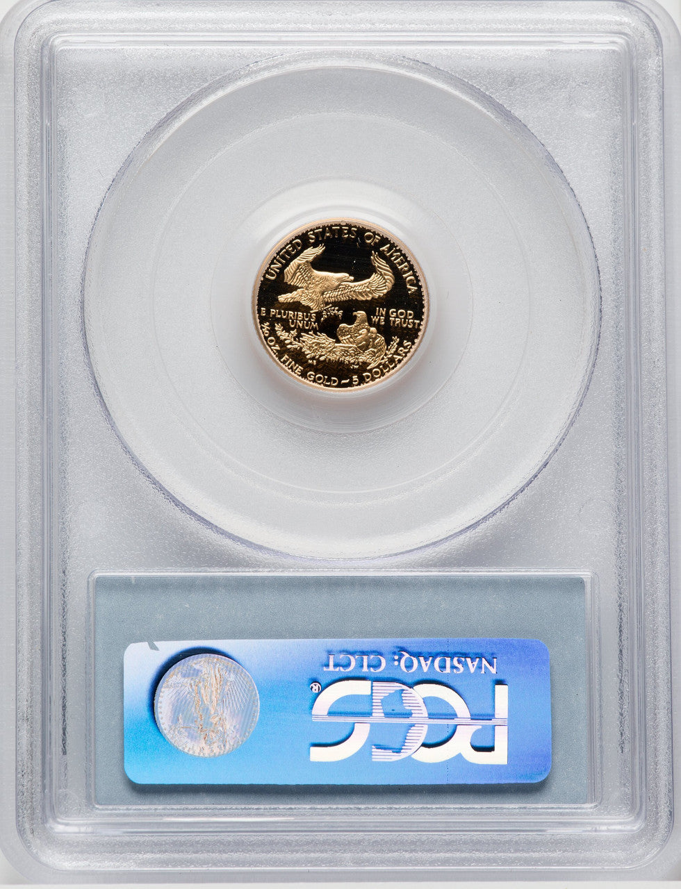 2002-W $5 Tenth-Ounce Gold Eagle Blue Gradient PCGS PR70 (767230079)