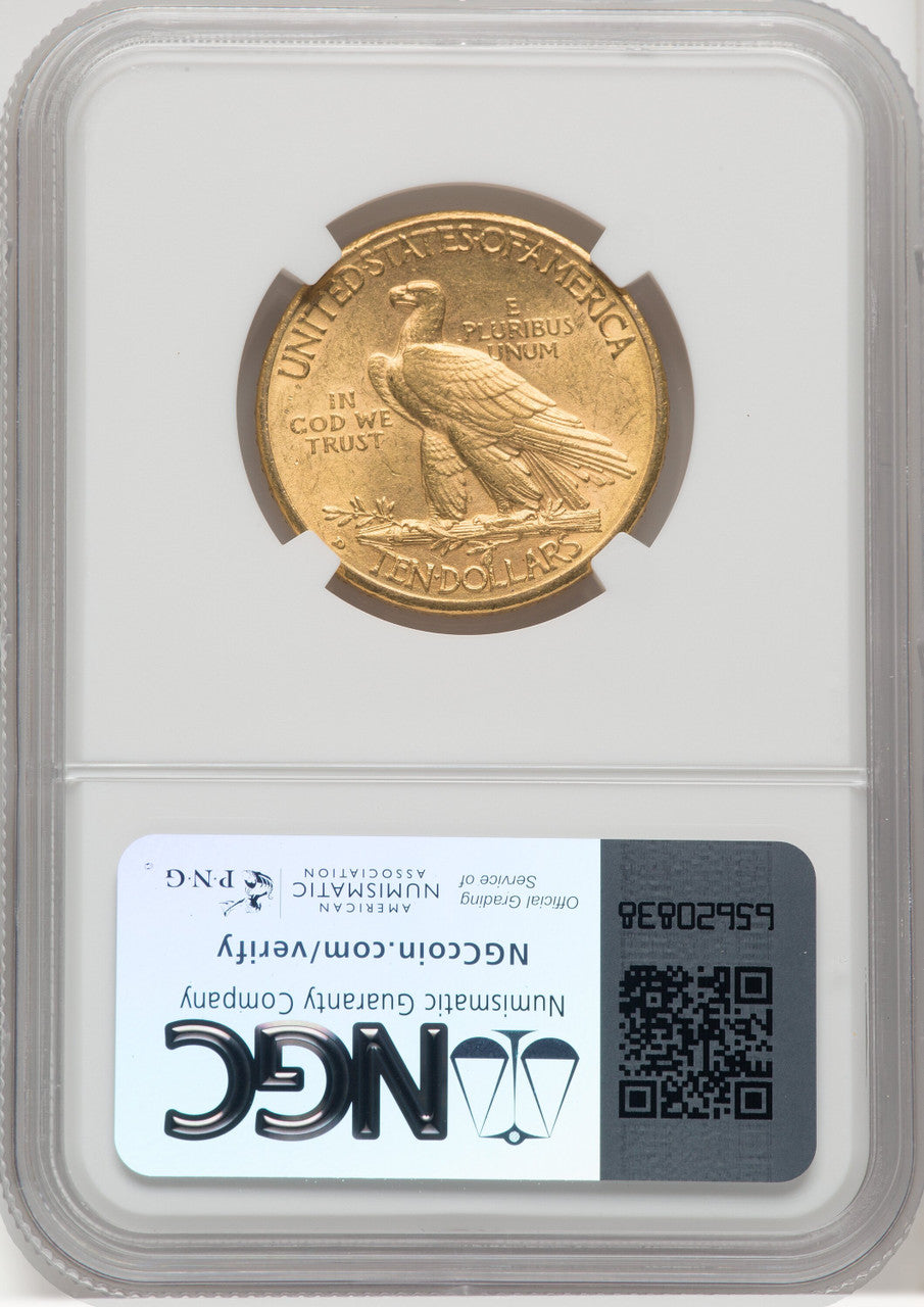 1910-D $10 Indian Eagle NGC MS62 (177068257)