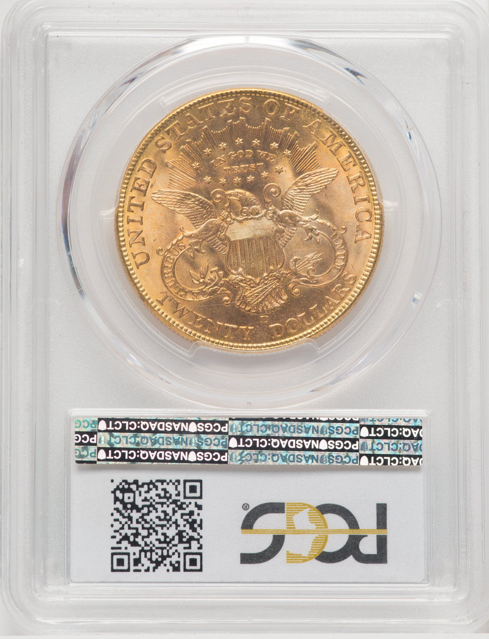 1907-D $20 Liberty Double Eagle PCGS MS66