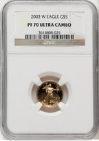 2003-W $5 Tenth-Ounce Gold Eagle NGC PF70 (506312055)