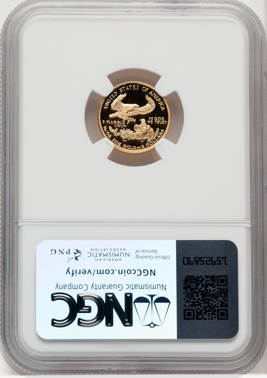 2001-W $5 Tenth-Ounce Gold Eagle NGC PF70 (762542066)