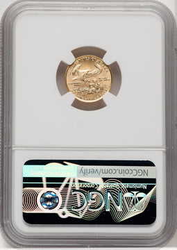 2019 $5 Tenth Ounce Gold Eagle First Strike NGC MS70 (769057021)