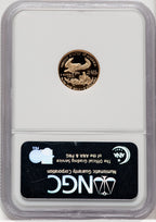 1995-W Gold American Eagle 4-Coin Set Brown Label NGC PF70