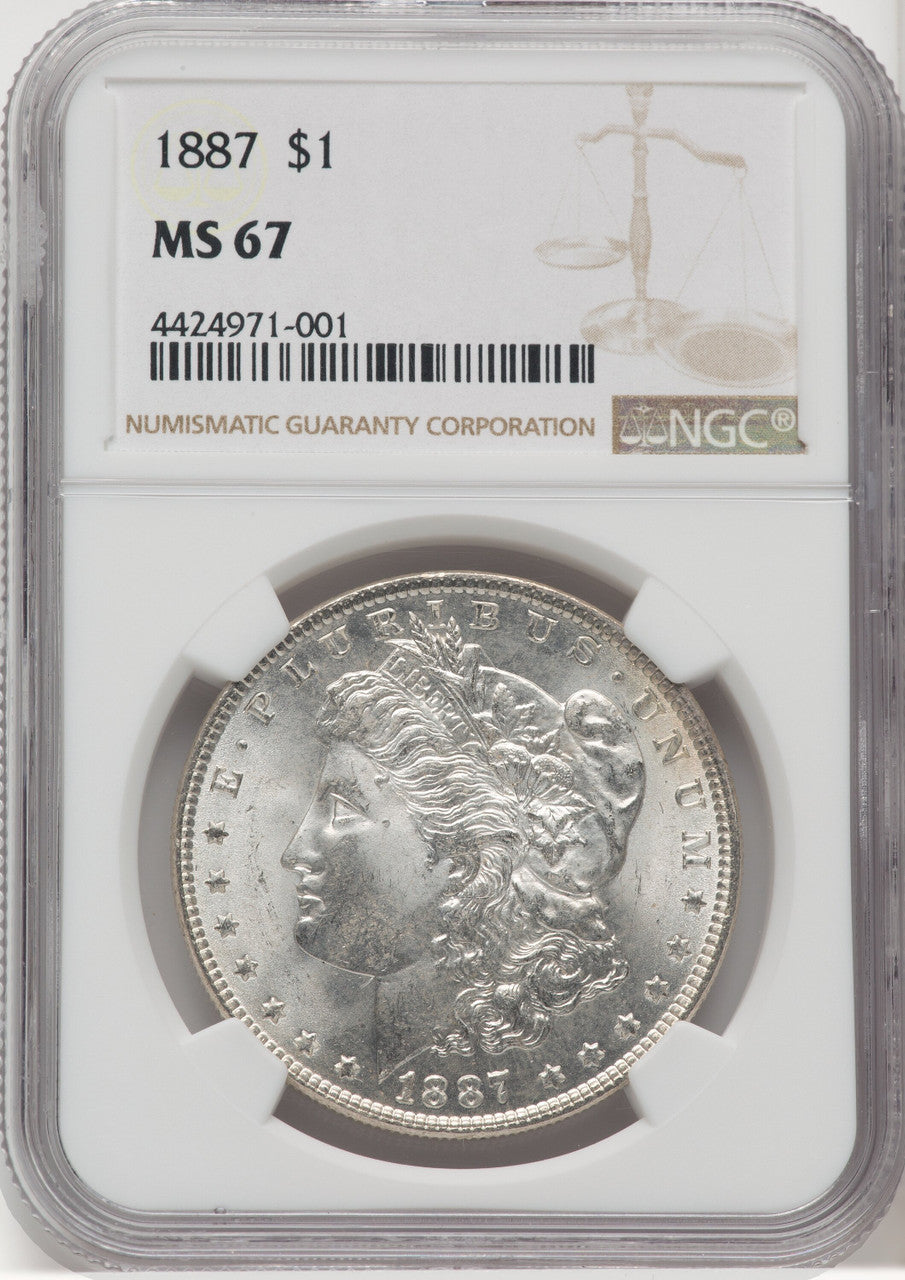 1887 $1 Morgan Dollar NGC MS67 (769263003)
