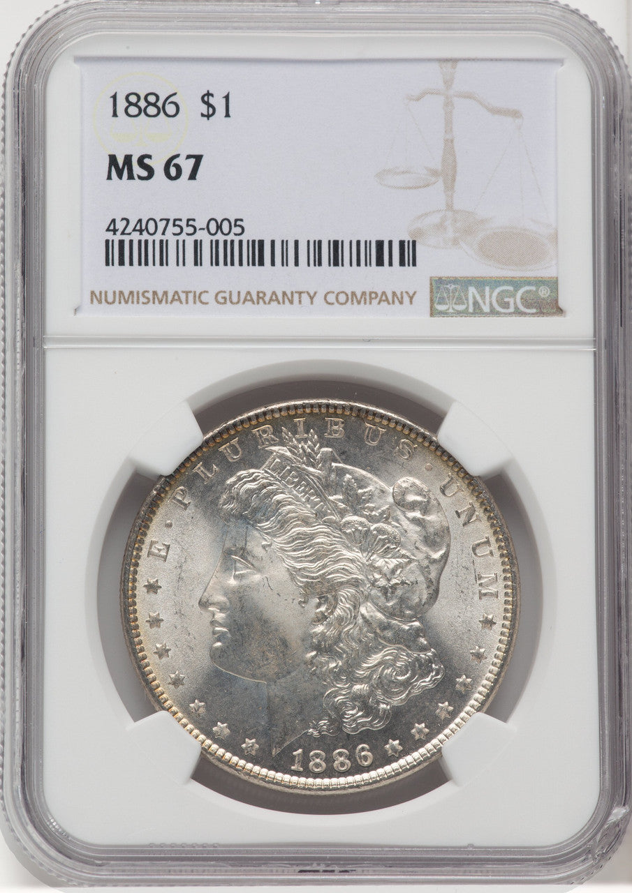 1886 $1 Morgan Dollar NGC MS67 (769264003)