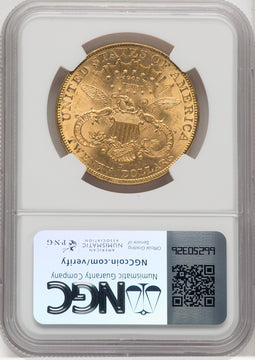 1907-D $20 Liberty Double Eagle NGC MS64 (572058069)