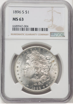 1896-S Morgan Dollar NGC MS63