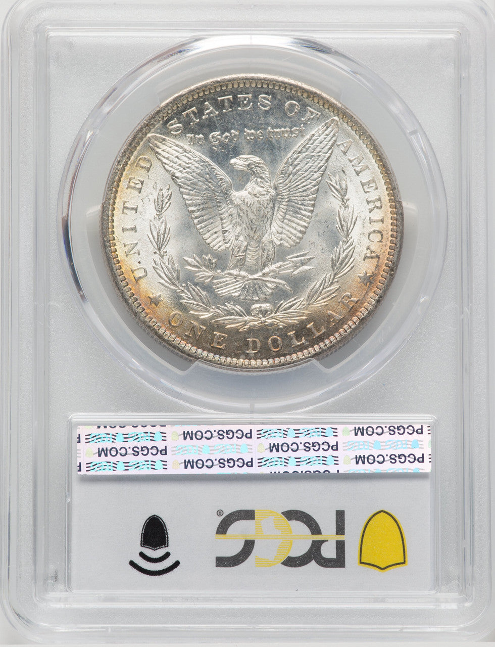1890 $1 CAC Morgan Dollar PCGS MS65+