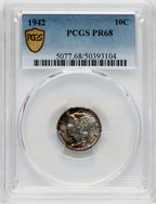 1942 10C Proof Mercury Dime PCGS PR68 (768010003)