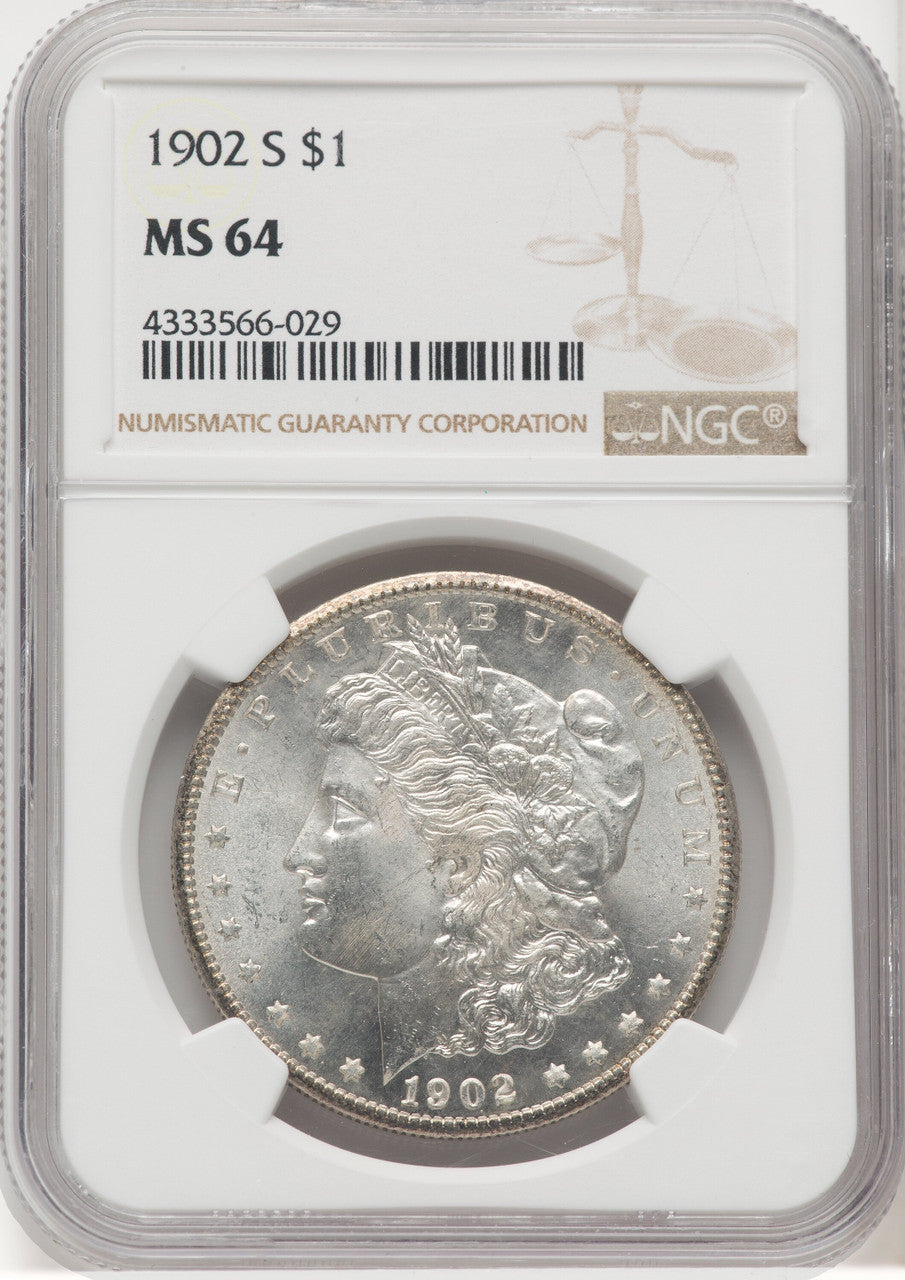 1902-S Morgan Dollar NGC MS64