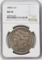1884-S $1 Morgan Dollar NGC AU55 (769155007)