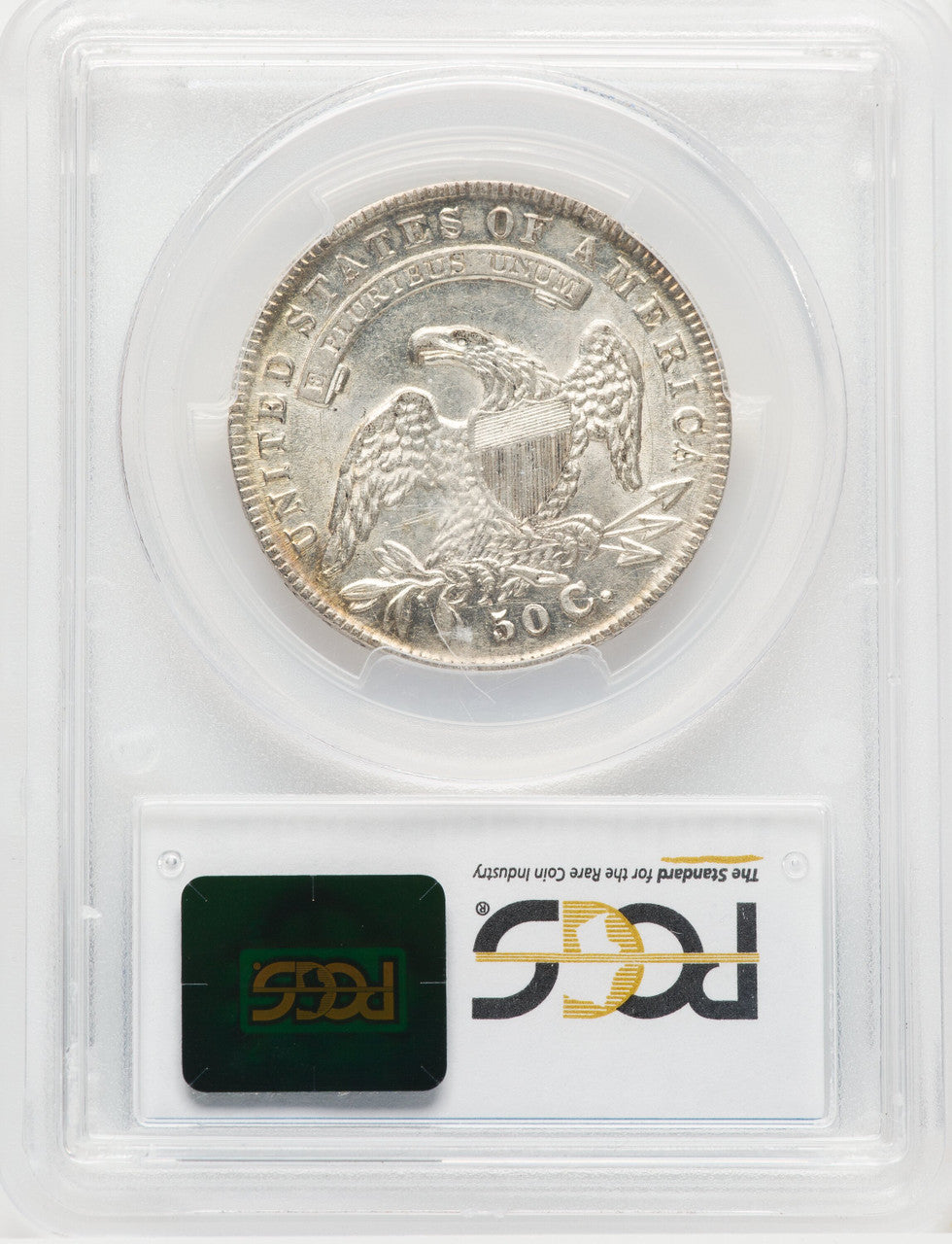 1834 50C Lg Date Small Letter CAC Bust Half Dollar PCGS AU58
