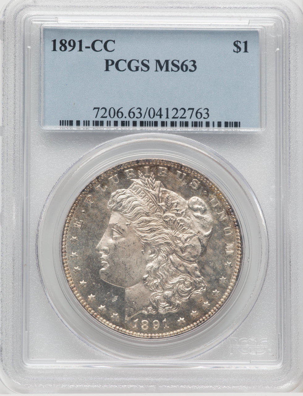 1891-CC Morgan Dollar PCGS MS63 (769159024)