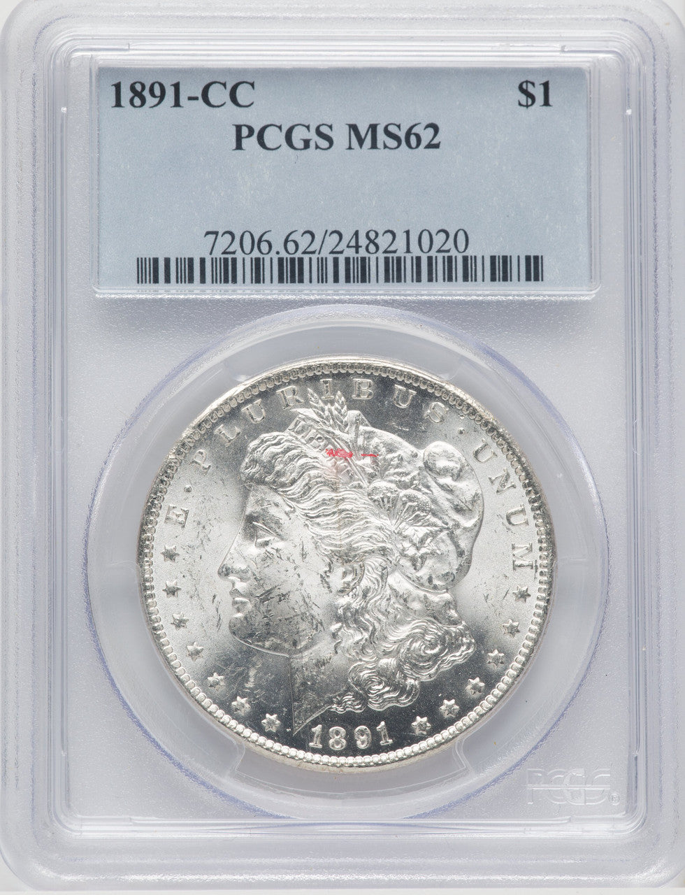 1891-CC $1 Morgan Dollar PCGS MS62 (769159023)