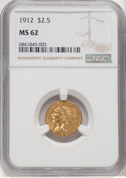 1912 $2.50 Indian Quarter Eagle NGC MS62 (769159040)