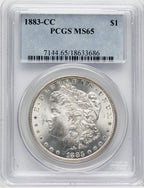 1883-CC Morgan Dollar PCGS MS65
