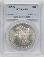 1899-S Morgan Dollar PCGS MS63
