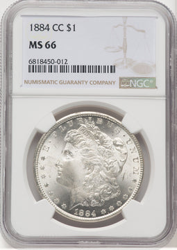 1884-CC $1 Morgan Dollar NGC MS66 (768795003)