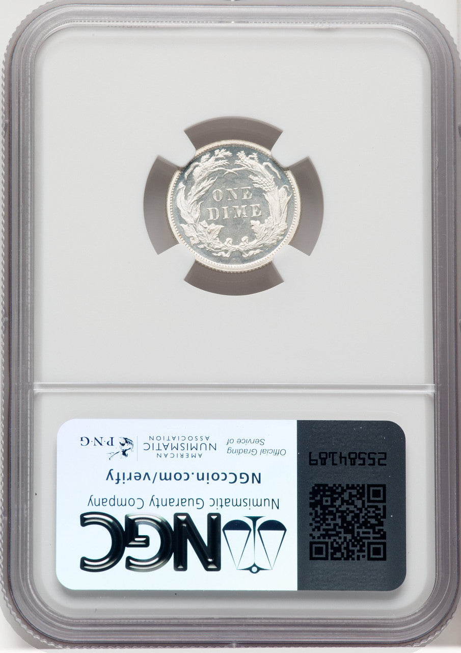 1880 10C CA Proof Seated Dime NGC PR68