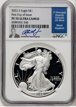 2022-S S1$ Silver Eagle FDI NGC PF70