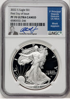 2022-S S1$ Silver Eagle FDI NGC PF70